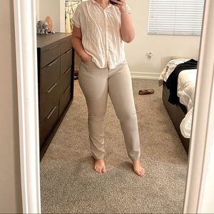 Ann Taylor women Khaki dress pants. Size 8